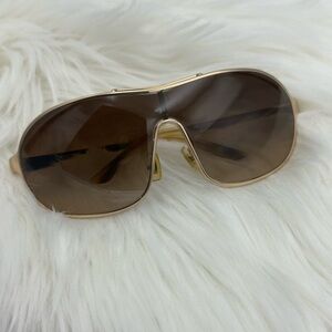 Miu Miu Elegant Gold Frame Sunglasses